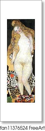 Free art print of Adam and Eva by Gustav Klimt