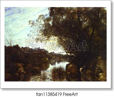 Free art print of Memory of Lake Nemi, Italy by Jean-Baptiste-Camille Corot Free art print of Memory of Lake Nemi, Italy by Jean-Baptiste-Camille Corot