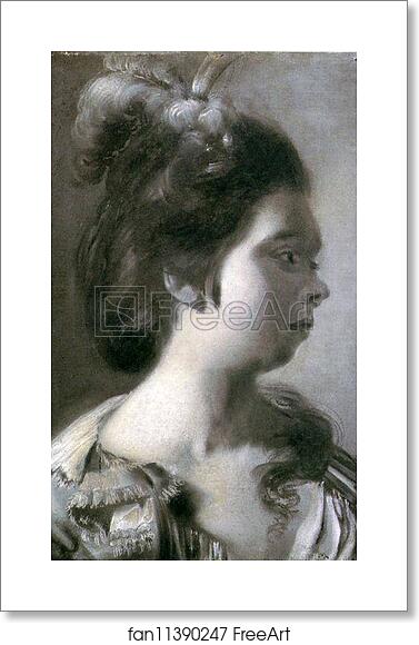 Free art print of Study of a Young Girl with Feathers in Her Hair by Joseph Wright Of Derby Free art print of Study of a Young Girl with Feathers in Her Hair by Joseph Wright Of Derby