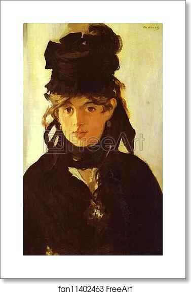 Free art print of Berthe Morisot by Edouard Manet