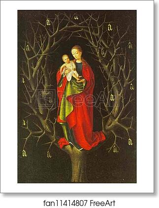Free art print of Madonna of a Dried Tree by Petrus Christus