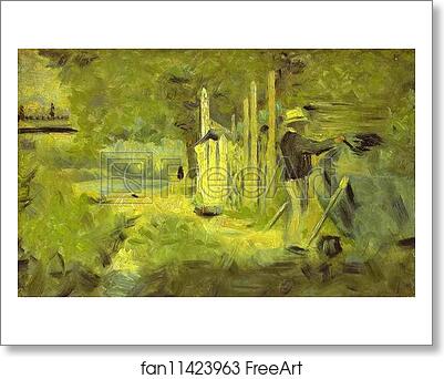 Free art print of Man Cleaning His Boat by Georges Seurat Free art print of Man Cleaning His Boat by Georges Seurat