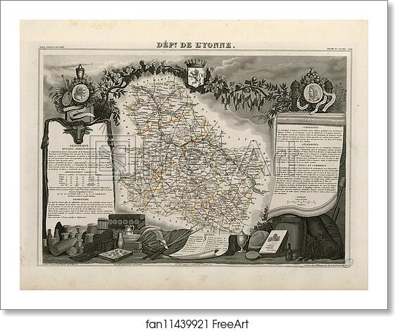 Free art print of Dépt. de l'Yonne (région du centre) by Victor Jules Levasseur Free art print of Dépt. de l'Yonne (région du centre) by Victor Jules Levasseur