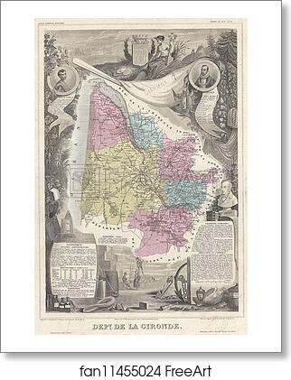 Free art print of Dept. de la Gironde. by Victor Jules Levasseur Free art print of Dept. de la Gironde. by Victor Jules Levasseur