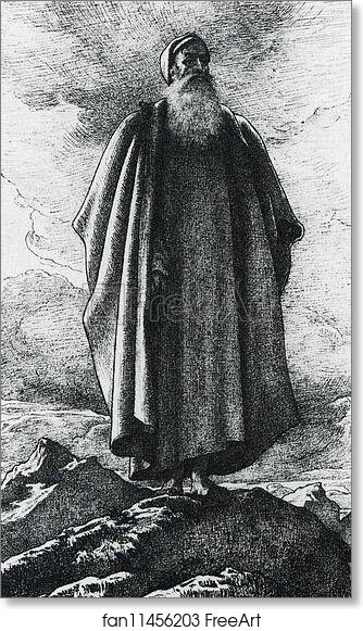 Free art print of Moses Views the Promised Land by Frederick Leighton