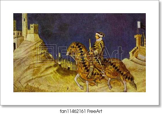 Free art print of Guido Riccio da Fogliano by Simone Martini Free art print of Guido Riccio da Fogliano by Simone Martini