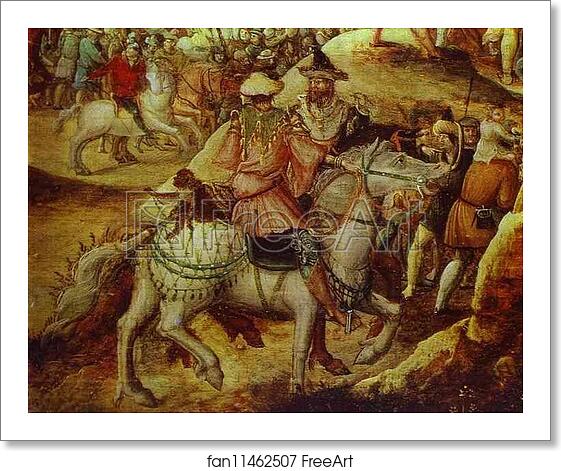 Free art print of Procession to Golgotha. Detail by Herri De Patinir, Called Herri Met De Bles Free art print of Procession to Golgotha. Detail by Herri De Patinir, Called Herri Met De Bles