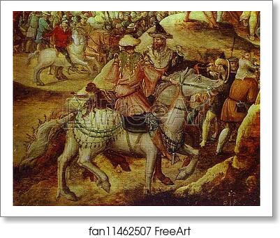 Free art print of Procession to Golgotha. Detail by Herri De Patinir, Called Herri Met De Bles Free art print of Procession to Golgotha. Detail by Herri De Patinir, Called Herri Met De Bles