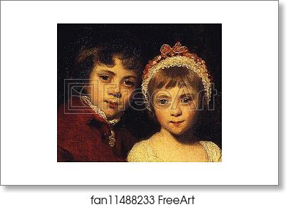 Free art print of John Parker and His Sister Theresa. Detail by Sir Joshua Reynolds