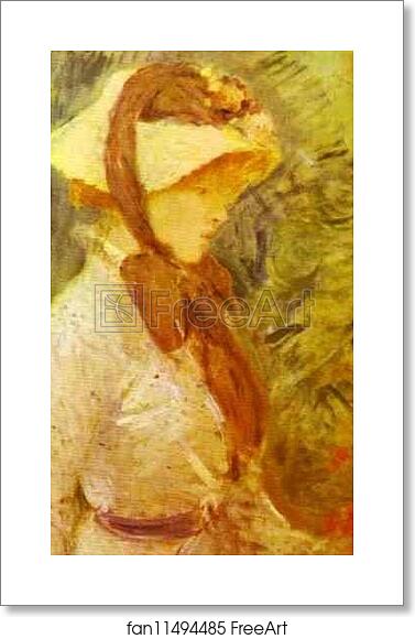 Free art print of Young Woman with a Straw Hat by Berthe Morisot Free art print of Young Woman with a Straw Hat by Berthe Morisot