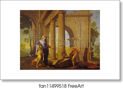 Free art print of Theseus Finding His Father's Arms by Nicolas Poussin Free art print of Theseus Finding His Father's Arms by Nicolas Poussin
