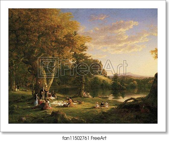 Free art print of The Pic-Nic by Thomas Cole Free art print of The Pic-Nic by Thomas Cole