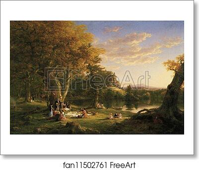 Free art print of The Pic-Nic by Thomas Cole