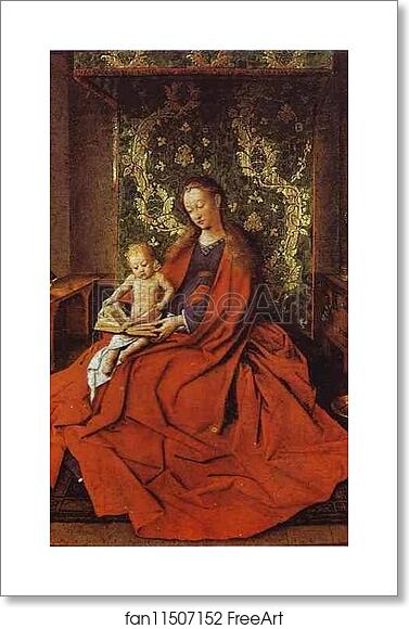 Free art print of Madonna from the Inn's Hall by Jan Van Eyck