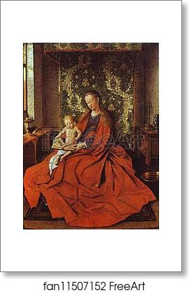 Free art print of Madonna from the Inn's Hall by Jan Van Eyck