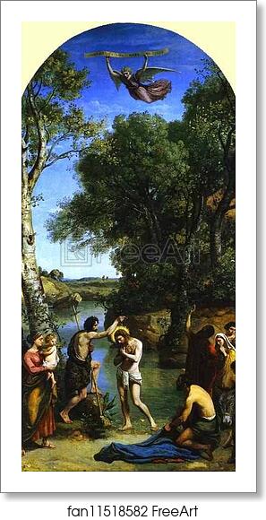 Free art print of The Baptism of Christ by Jean-Baptiste-Camille Corot Free art print of The Baptism of Christ by Jean-Baptiste-Camille Corot