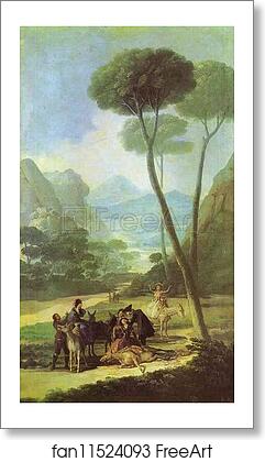 Free art print of The Fall (La Caída) by Francisco De Goya Y Lucientes