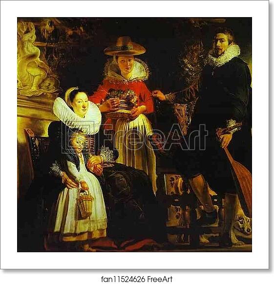 Free art print of The Artist and His Family in a Garden by Jacob Jordaens Free art print of The Artist and His Family in a Garden by Jacob Jordaens