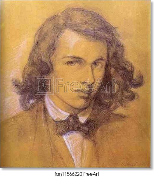 Free art print of Self-Portrait by Dante Gabriel Rossetti