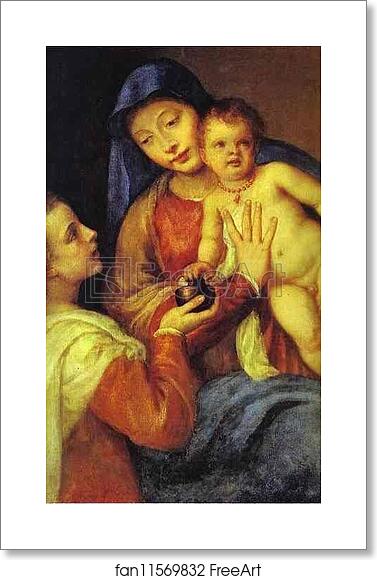 Free art print of Madonna and Child with Mary Magdalene by Titian Free art print of Madonna and Child with Mary Magdalene by Titian