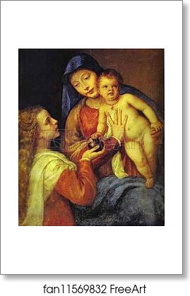Free art print of Madonna and Child with Mary Magdalene by Titian Free art print of Madonna and Child with Mary Magdalene by Titian