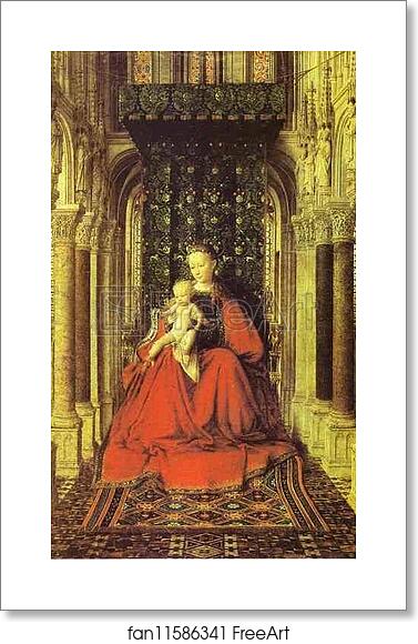 Free art print of The Virgin and Child in a Church (central section of a portable altar) by Jan Van Eyck Free art print of The Virgin and Child in a Church (central section of a portable altar) by Jan Van Eyck