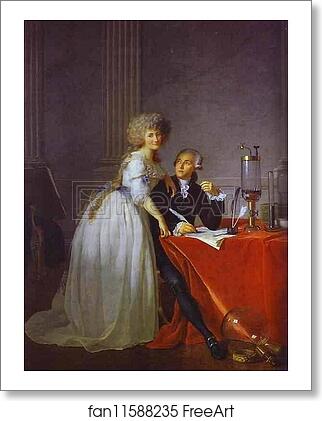 Free art print of Portrait of Antoine-Laurent and Marie-Anne Lavoisier by Jacques-Louis David