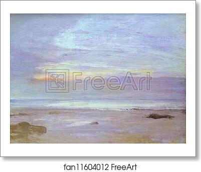Free art print of Crepuscule in Opal: Trouville by James Abbott Mcneill Whistler