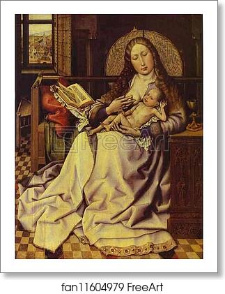 Free art print of The Virgin and Child Before a Firescreen by Robert Campin (Master Of Flemalle)