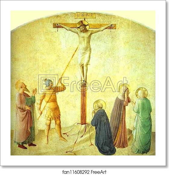 Free art print of St. Dominic with the Crucifix - Piercing of the Christ's Side by Fra Angelico Free art print of St. Dominic with the Crucifix - Piercing of the Christ's Side by Fra Angelico