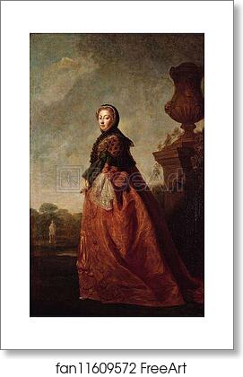 Free art print of Portrait of Princess Augusta of Saxe-Gotha by Allan Ramsay