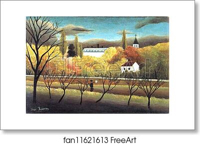 Free art print of The Orchard by Henri Rousseau