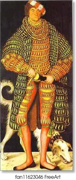 Free art print of Portrait of Henry the Devout of Saxony by Lucas Cranach The Elder