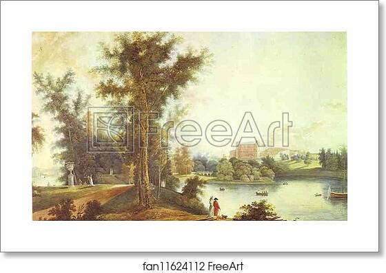 Free art print of View on the Gatchina Palace from Long Island by Semion Shchedrin
