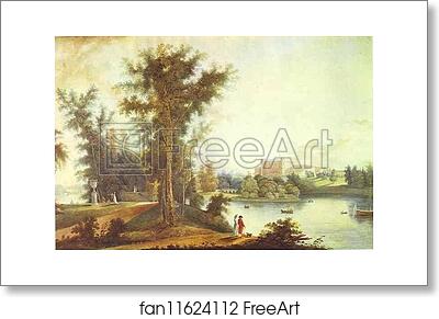 Free art print of View on the Gatchina Palace from Long Island by Semion Shchedrin
