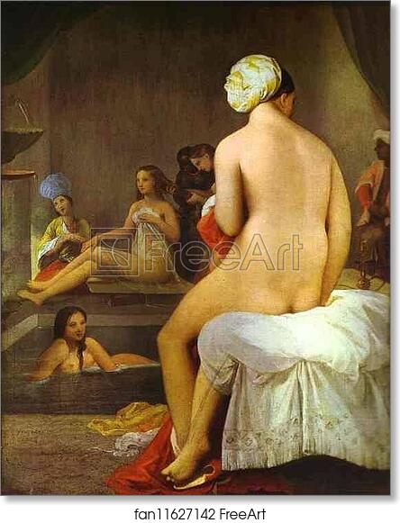 Free art print of The Small Bather by Jean-Auguste-Dominique Ingres