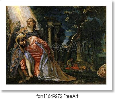 Free art print of Agony in the Garden by Paolo Veronese