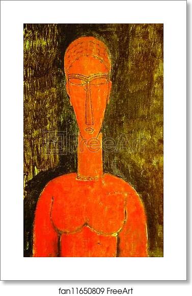 Free art print of The Red Bust by Amedeo Modigliani Free art print of The Red Bust by Amedeo Modigliani