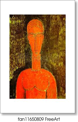 Free art print of The Red Bust by Amedeo Modigliani