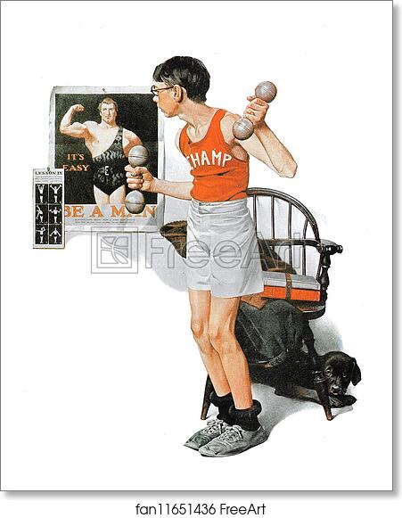 Free art print of Be a Man! by Norman Rockwell Free art print of Be a Man! by Norman Rockwell