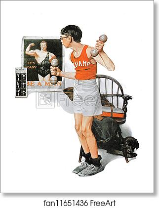 Free art print of Be a Man! by Norman Rockwell Free art print of Be a Man! by Norman Rockwell