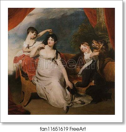 Free art print of Mrs. Henry Baring with Two of Her Children by Sir Thomas Lawrence