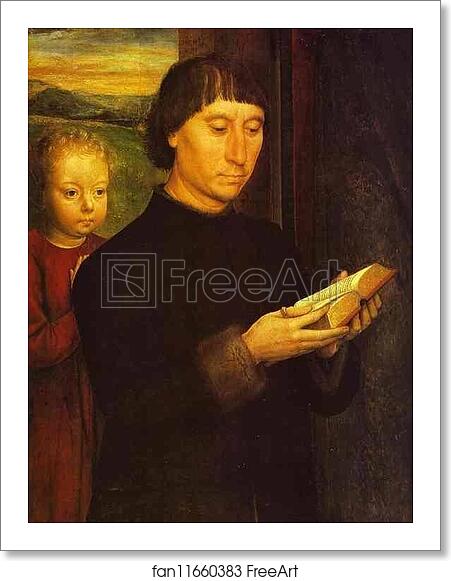 Free art print of Portrait of a Reading Man by Hans Memling Free art print of Portrait of a Reading Man by Hans Memling