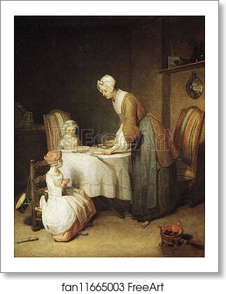 Free art print of Saying Grace by Jean-Baptiste-Simeon Chardin Free art print of Saying Grace by Jean-Baptiste-Simeon Chardin