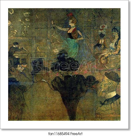 Free art print of Panel for La Goulue's Booth by Henri De Toulouse-Lautrec Free art print of Panel for La Goulue's Booth by Henri De Toulouse-Lautrec