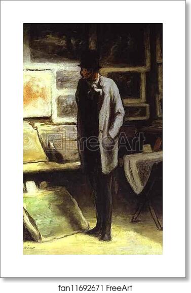 Free art print of The Etching Amateur by Honoré Daumier Free art print of The Etching Amateur by Honoré Daumier