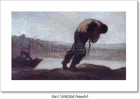 Free art print of The Hauler of a Boat by Honoré Daumier Free art print of The Hauler of a Boat by Honoré Daumier