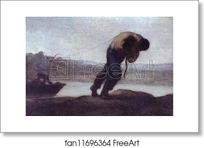 Free art print of The Hauler of a Boat by Honoré Daumier