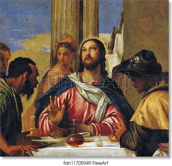 Free Art Print Of Supper At Emmaus. Detail By Paolo Veronese | FreeArt ...