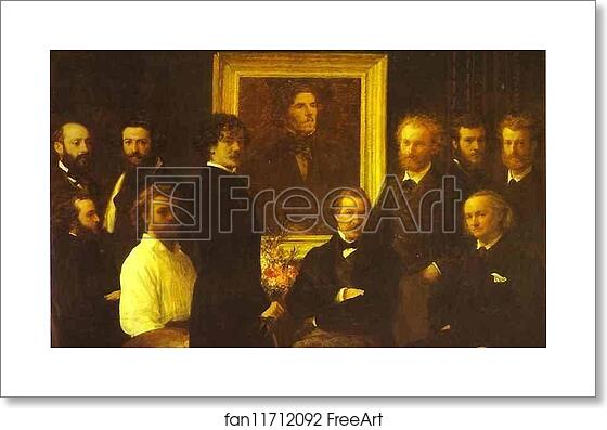 Free art print of Homage to Delacroix by Henri Fantin-Latour Free art print of Homage to Delacroix by Henri Fantin-Latour